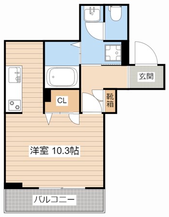 エアフォルク河原の物件間取画像